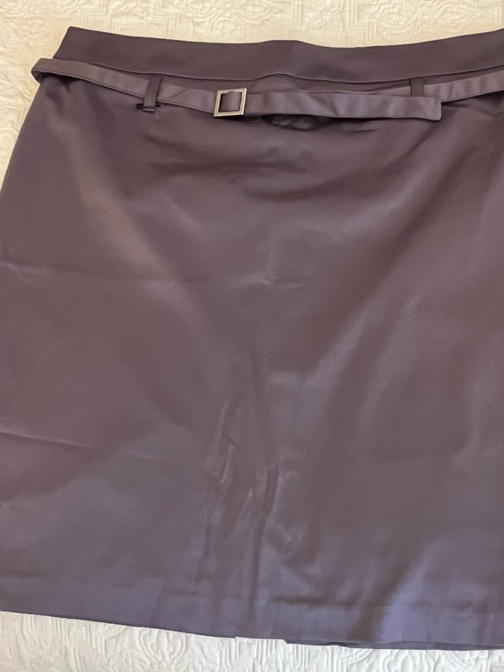 MAEVA belted skirt size (Italian) 46/US M Made in Italy - Picture 1 of 4